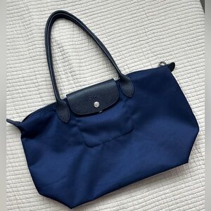 Longchamp Le Pliage Neo Medium Navy Blue Nylon Tote Bag